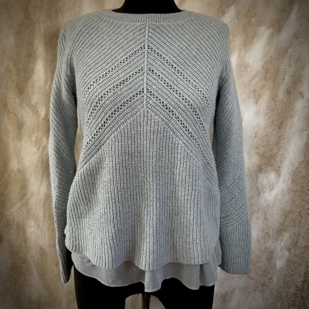 Lucky Brand Metallic Sweater I Sheer Lining
